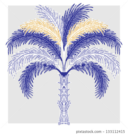 palm trees isolated on white background palm trees isolated on white background 133112415