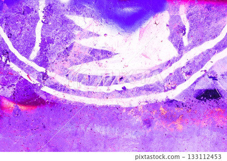 Abstract Purple Texture with Iridescent and Metallic Accents for Modern 80s Aesthetic 133112453