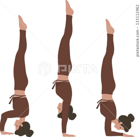 Set of yoga poses vector clipart Set of yoga poses vector clipart 133112962