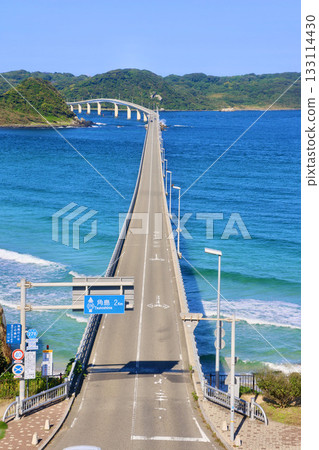 鳥瞰圖:角島大橋(山口縣下關市) 鳥瞰圖:角島大橋(山口縣下關市) 133114430