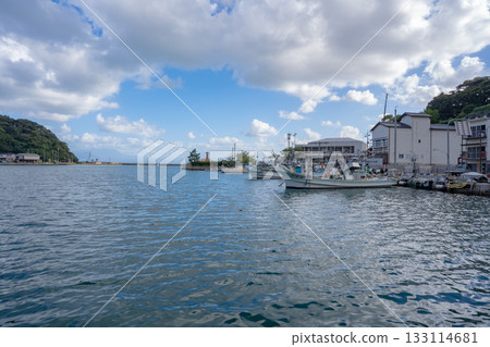 Scenery of Mihonoseki fishing port Scenery of Mihonoseki fishing port 133114681