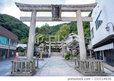 三保神宮的參道和鳥居 三保神宮的參道和鳥居 133114830