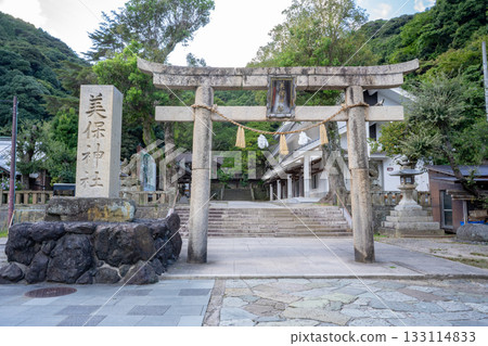 The approach and torii gate of Miho Shrine The approach and torii gate of Miho Shrine 133114833
