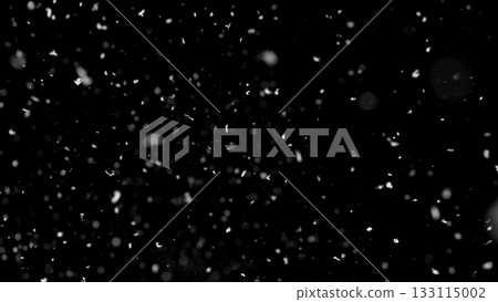 Freeze motion of natural snow falling on black background Freeze motion of natural snow falling on black background 133115002