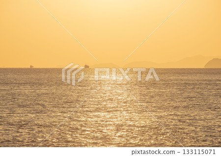 Sunset over the sea Sunset over the sea 133115071