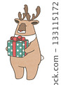 Reindeer with gifts 133115172