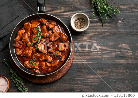 Beef Meat Stew with Red Wine, Braised Beef 133115800