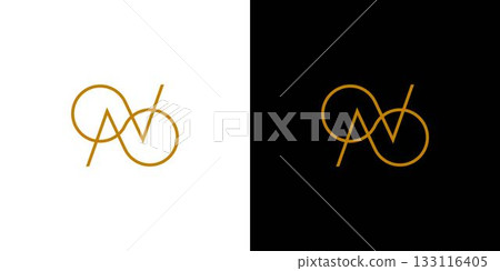 Unique and luxurious N letter initial logo design Unique and luxurious N letter initial logo design 133116405