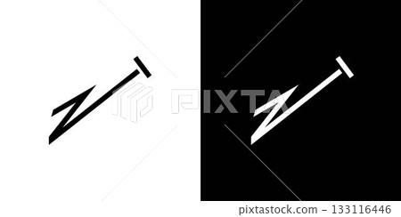 Modern and unique letter ZH initials logo design Modern and unique letter ZH initials logo design 133116446