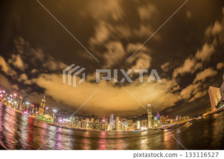 Hong Kong night view from Victoria Harbor Hong Kong night view from Victoria Harbor 133116527