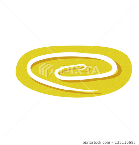 Hand-drawn warm omelet Hand-drawn warm omelet 133116685