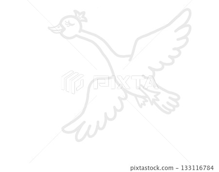 Illustration that matches the constellation chart: Cygnus Illustration that matches the constellation chart: Cygnus 133116784