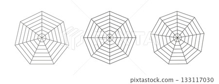 Polygon graphs. Radar, spider diagram template. Spider black mesh. Diagrams for statistic, analytic. Blank radar charts icons. Coaching tool samples. Grid with segments. Heptagon, octagon, enneagon. Polygon graphs. Radar, spider diagram template. Spider black mesh. Diagrams for statistic, analytic. Blank radar charts icons. Coaching tool samples. Grid with segments. Heptagon, octagon, enneagon. 133117030