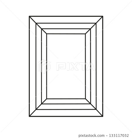 Baguette diamond cut shape. Design diagram. Rectangular diamond top view isolated on white background. Baguette brilliant cut. Gemstone outline icon for jewellery design, branding, packaging, logo. Baguette diamond cut shape. Design diagram. Rectangular diamond top view isolated on white background. Baguette brilliant cut. Gemstone outline icon for jewellery design, branding, packaging, logo. 133117032