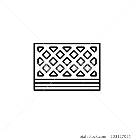 Wafer vector icon. Food icon line style. perfect use for logo, presentation, website, and more. modern icon design outline style 133117055