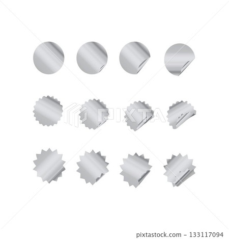 gold silver White tags paper round stickers with peeling corner and shadow rounded plastic mockup sticker mockup gold silver White tags paper round stickers with peeling corner and shadow rounded plastic mockup sticker mockup 133117094