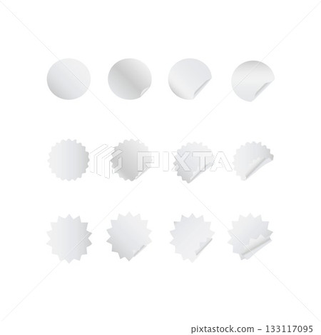 gold silver White tags paper round stickers with peeling corner and shadow rounded plastic mockup sticker mockup gold silver White tags paper round stickers with peeling corner and shadow rounded plastic mockup sticker mockup 133117095