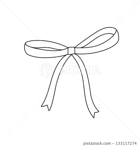 Coquette bow simple doodle outline festive hand drawn vector illustration, line art accessory for holiday events design, birthday, anniversary, greeting cards, banners, decor for hair Coquette bow simple doodle outline festive hand drawn vector illustration, line art accessory for holiday events design, birthday, anniversary, greeting cards, banners, decor for hair 133117274