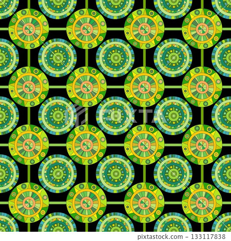 Green circular pattern_4 133117838