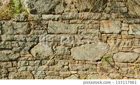 Stone texture and layout of Sirsukh wall in Taxila reflect Kushan design and structural order Stone texture and layout of Sirsukh wall in Taxila reflect Kushan design and structural order 133117861