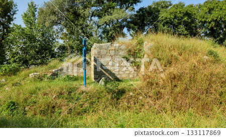 Ancient Sirsukh ruins in Taxila showing Buddhist civilization Ancient Sirsukh ruins in Taxila showing Buddhist civilization 133117869