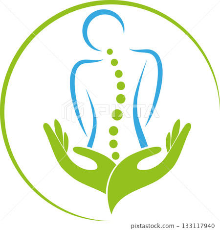 Person, spine, orthopedics, massage, physiotherapy, logo, icon Person, spine, orthopedics, massage, physiotherapy, logo, icon 133117940