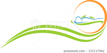 Person, spine, orthopedics, massage, physiotherapy, logo, icon, background 133117942