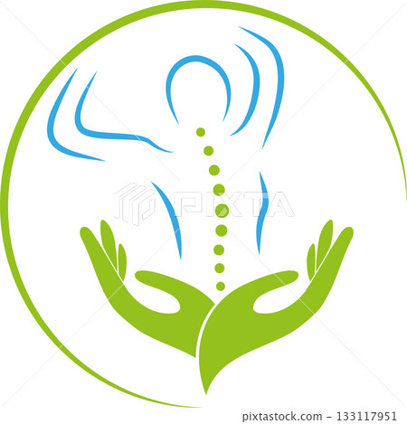 Person, spine, orthopedics, massage, physiotherapy, logo, icon Person, spine, orthopedics, massage, physiotherapy, logo, icon 133117951
