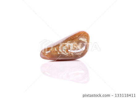 Macro mineral stone jasper on a white background Macro mineral stone jasper on a white background 133118411