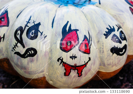 Beautiful pumpkins for halloween 133118690