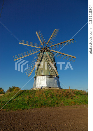 windmill dutch type against blue sky windmill dutch type against blue sky 133118804