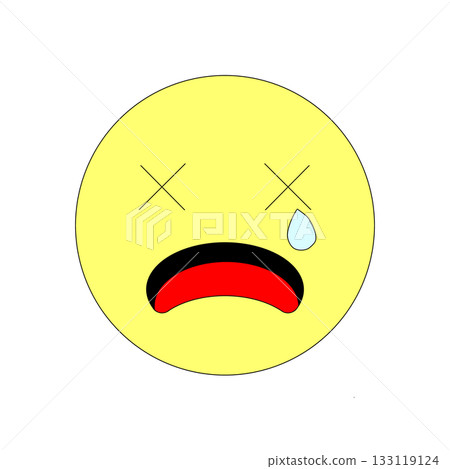 黃色圓圈圖示代表震驚和悲傷 133119124
