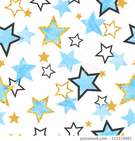 Seamless Stars pattern Seamless Stars pattern 133119861