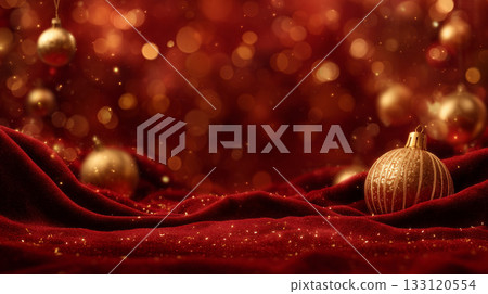 Red cloth and Christmas tree Red cloth and Christmas tree 133120554