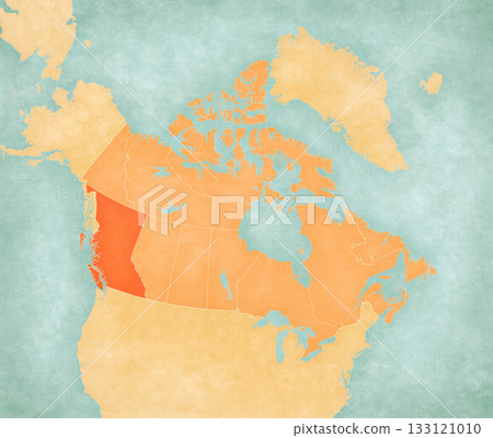 Map of Canada - British Columbia Map of Canada - British Columbia 133121010