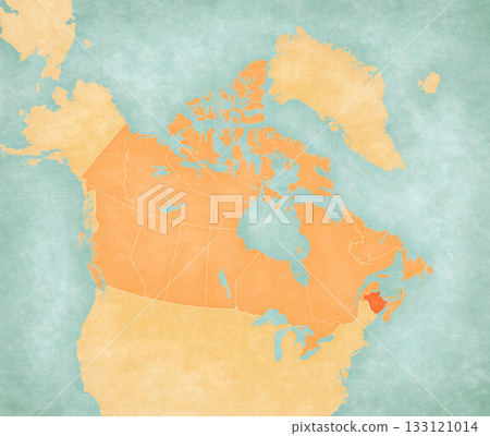 Map of Canada - New Brunswick 133121014
