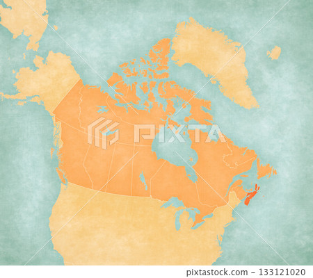 Map of Canada - Nova Scotia 133121020