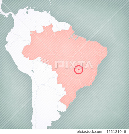 Map of Brazil - Brasilia 133121046