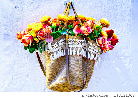 basket, bouquet, flowers 133121305
