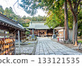 Aoba Shrine worship hall: Modern shrine front view 133121535