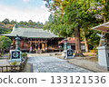 Aoba Shrine worship hall: Modern shrine front view 133121536