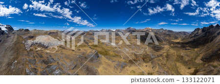 View of the Andes Mountains in the Ancash region. View of the Andes Mountains in the Ancash region. 133122071