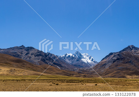 View of the Andes Mountains in the Ancash region. View of the Andes Mountains in the Ancash region. 133122078