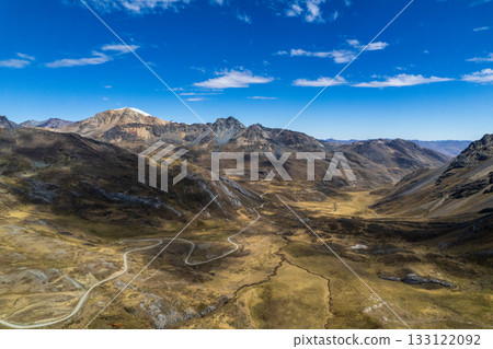 View of the Andes Mountains in the Ancash region. View of the Andes Mountains in the Ancash region. 133122092