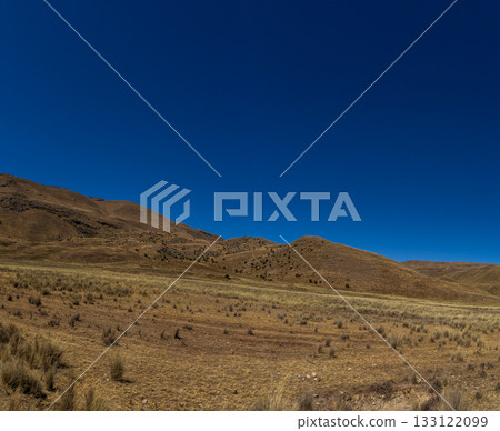 View of the Andes Mountains in the Ancash region. 133122099