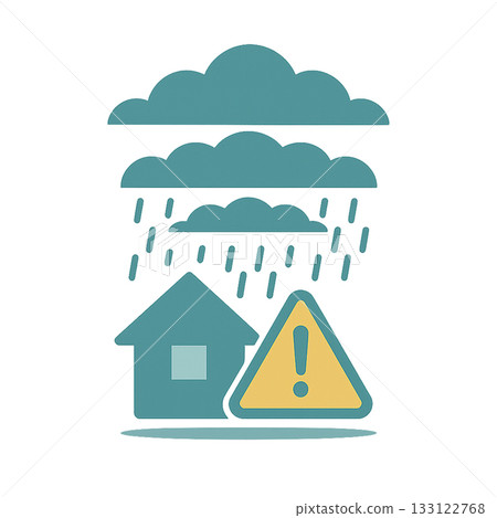 線性降水帶預警示意圖 | 用於暴雨、災害預防和天氣預報的扁平化設計素材 線性降水帶預警示意圖 | 用於暴雨、災害預防和天氣預報的扁平化設計素材 133122768