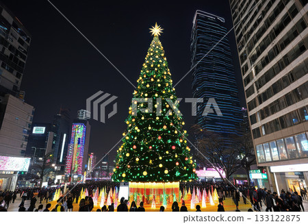 Korean modern Seoul Christmas tree 133122875