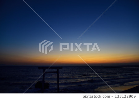 南知田市Tsubuteura的日落 133122909