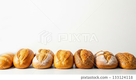 A luxurious assortment of freshly baked bread and a fragrant bakery selection 133124118