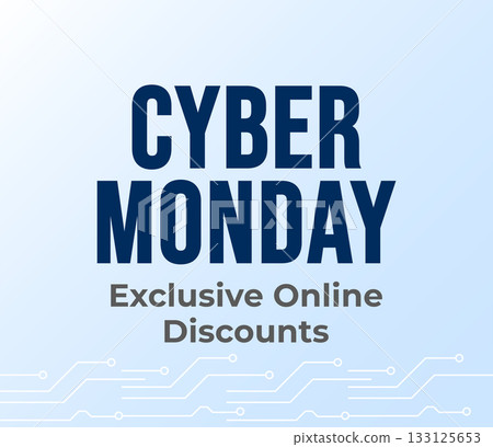 Cyber Monday Exclusive Online Discounts Banner 133125653